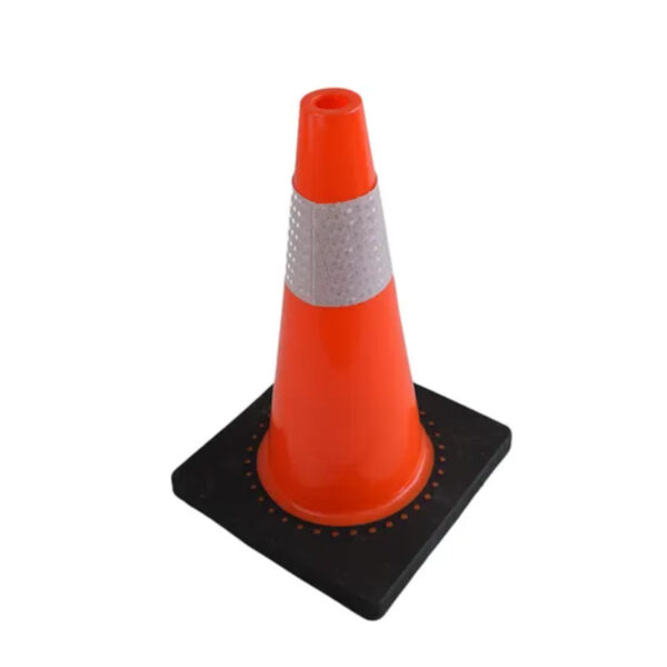 High Quality 45cm Durable Cone Orange PVC Traffic Cone - Image 3