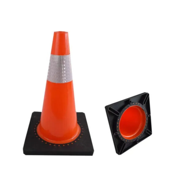 High Quality 45cm Durable Cone Orange PVC Traffic Cone - Image 5