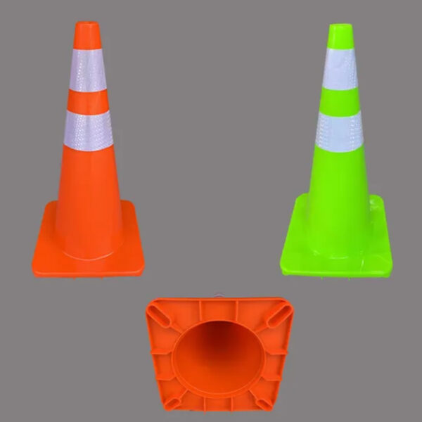 High Quality 70cm Traffic Road Cone PVC Road Safety Cone - Image 3