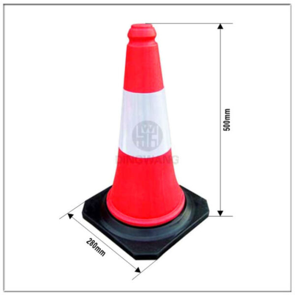 Reliable High Quality PE Traffic Safety 75cm Red Road Cone - Image 3