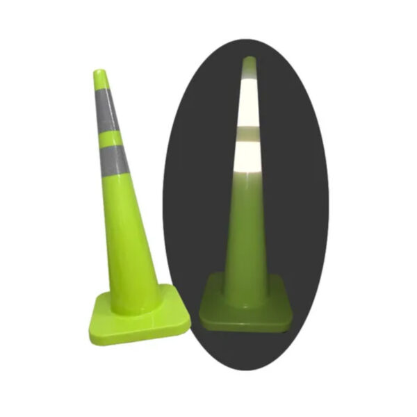 High Quality 94cm PVC Traffic Cone with Reflective Film - Image 3