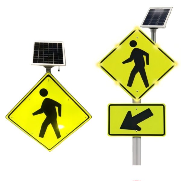 Aluminum Solar Construction Sign Led Sign for Road Safety - Image 4