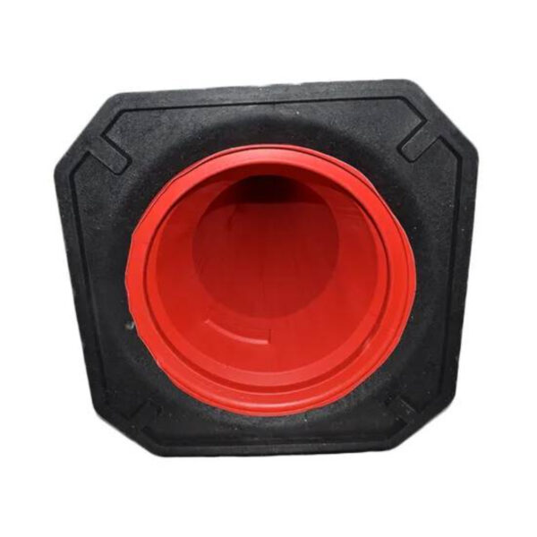 Customized Traffic Warning Rubber Black Base PE Cone - Image 3