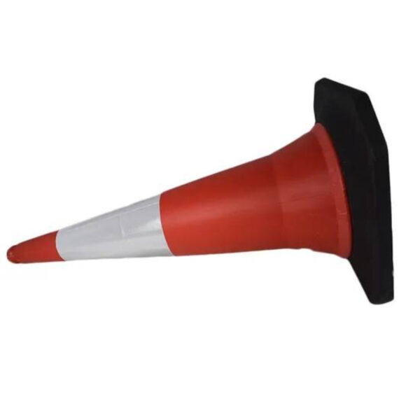 Customized Traffic Warning Rubber Black Base PE Cone - Image 4