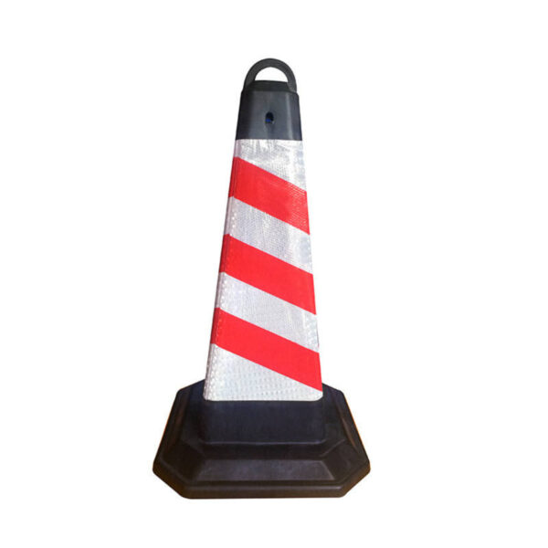 Reliable Custom Traffic Road Cone Black Base Flexible Cone - Image 3