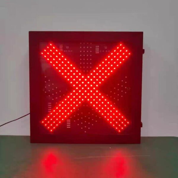 High Road Safety Warning Red Cross Green Arrow Light - Image 2