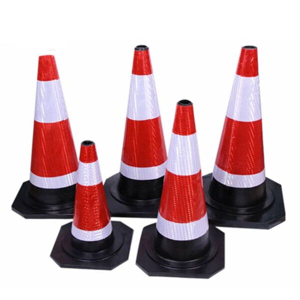High Visibility PVC Traffic Cones Reflective Roadway Cone - Image 2