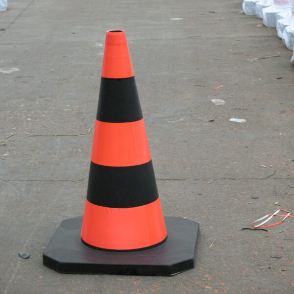 Orange Construction Cone Rubber Reflective Traffic Cone - Image 2