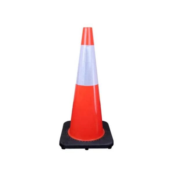 Customizable High Quality 75cm Orange PVC Traffic Cone - Image 2