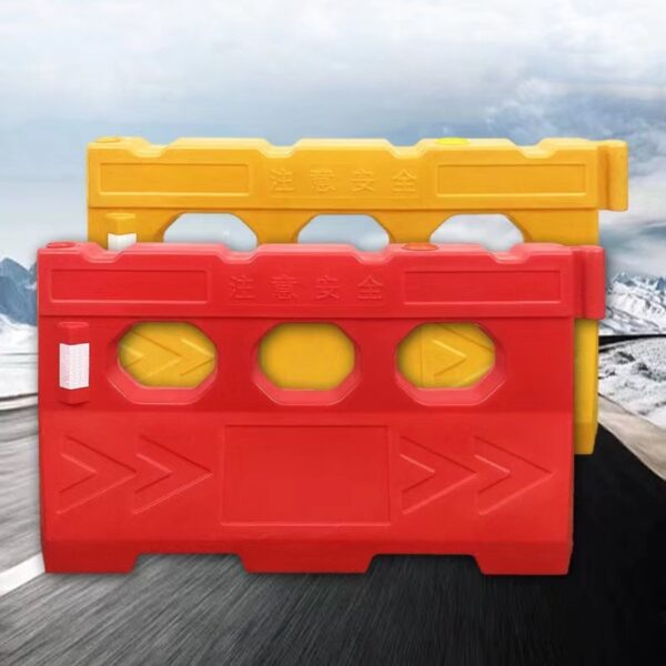 Plastic Three Hole Anti Collision Traffic Road Block Barriers - Image 5
