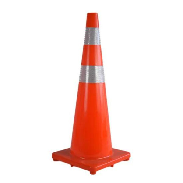 High Quality PVC 90cm Orange Cone Roadway Safety Traffic Cone - Image 2