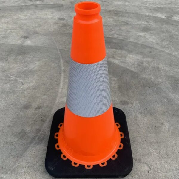 High Quality 18 Inches Reflective PVC Orange Traffic Cone - Image 2