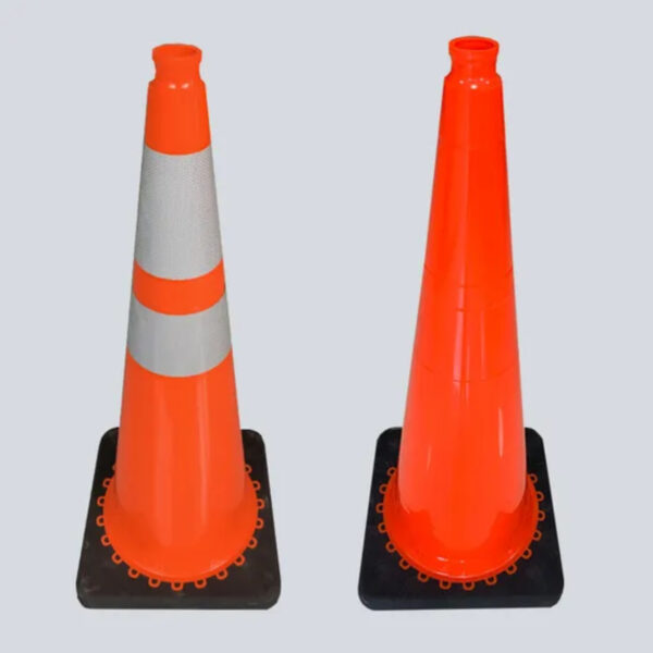 High Quality 18 Inches Reflective PVC Orange Traffic Cone - Image 3