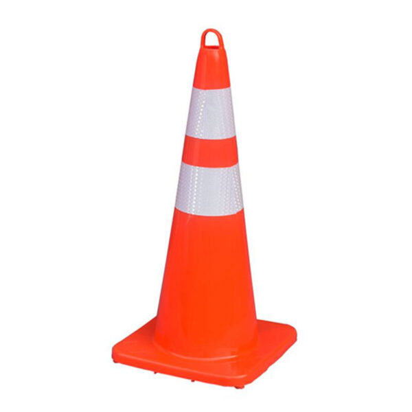 PVC Traffic Reflective Warning Cone Durable Waterproof Cone - Image 2