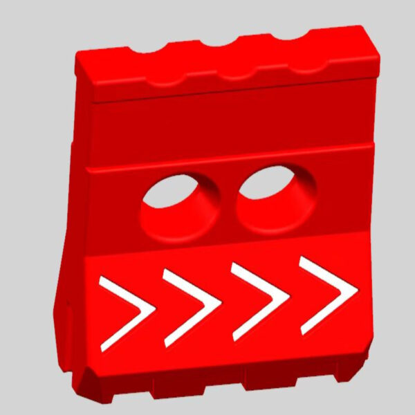 Reliable Plastic Orange Water Filled Traffic Safety Barricade - Image 2