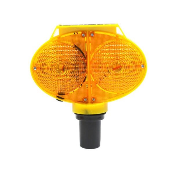 Road Bicolor Flashing Light Warning Solar Powered Led Light - Image 2