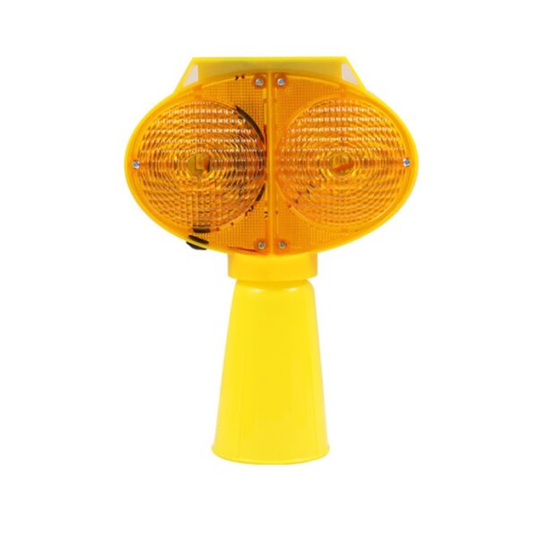 Road Bicolor Flashing Light Warning Solar Powered Led Light - Image 3