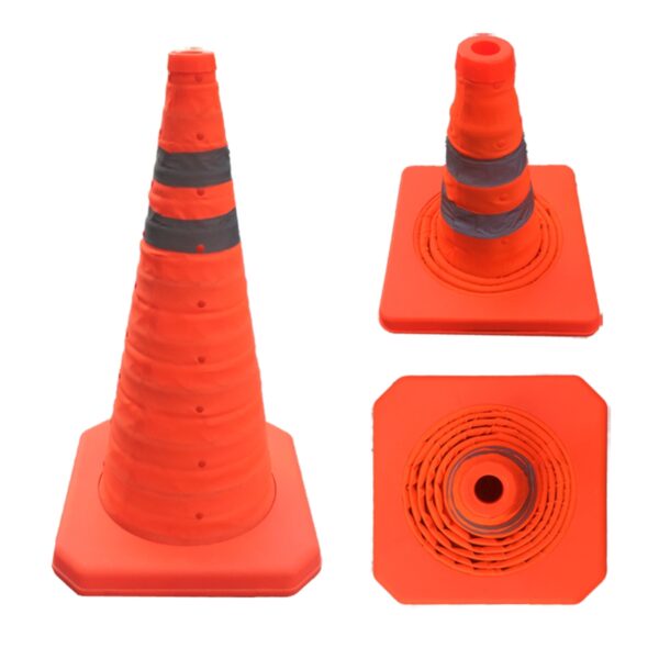 Roadway Safety Cone Orange Reflective Traffic Safety Cone - Image 4