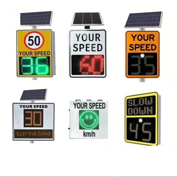 Solar Powered LED Traffic Signs Reflective Speed Radar Sign - Image 2