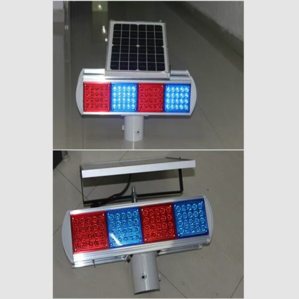 Solar Red Blue Light Double Flash LED Signal Strobe Light - Image 6