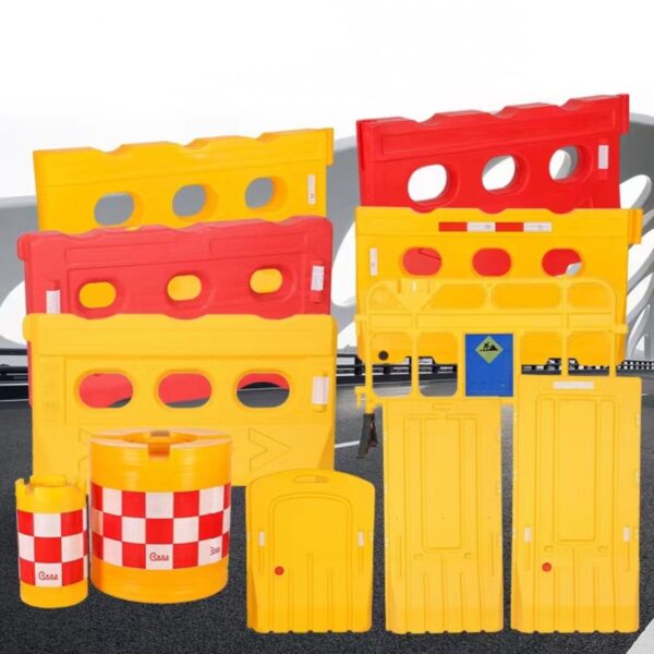 Plastic Three Hole Construction Traffic Safety Barriers - Image 3