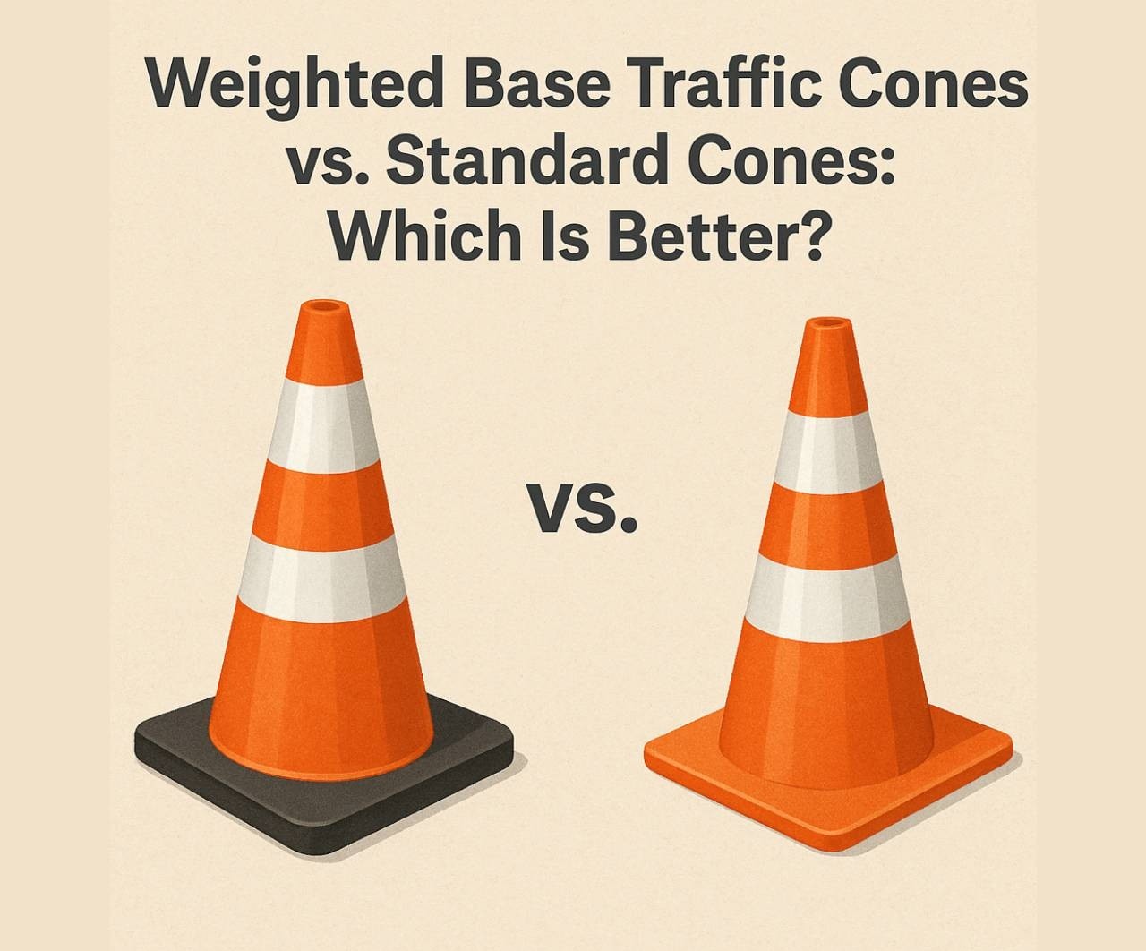Weighted Base Traffic Cones