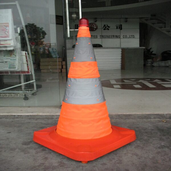 Waterproof 55cm Road Cones Portable Collapsible Traffic Cone - Image 2