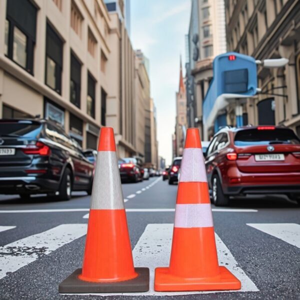 Reliable High Quality Traffic PVC Cone with Black Base - Image 3