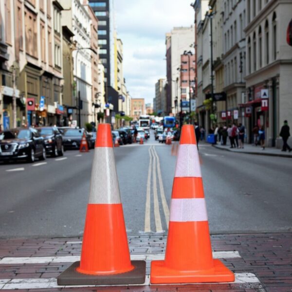 Reliable High Quality Traffic PVC Cone with Black Base - Image 5