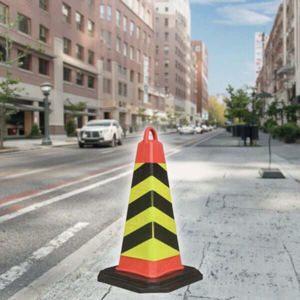 Reliable High Quality Plastic Yellow Cones for Road Safety - Image 3