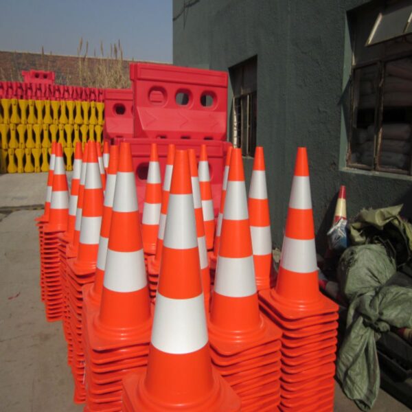 90cm PVC Safety Cone Reflective Road Safety Traffic Cone - Image 3