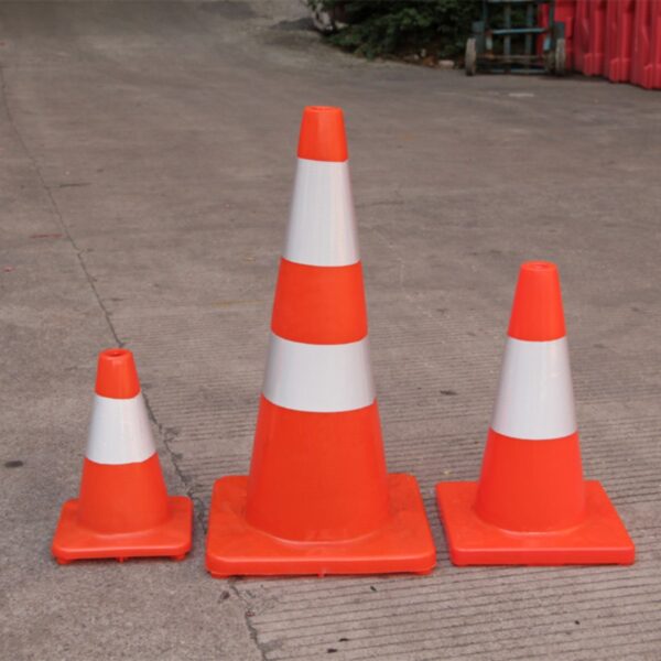 High Quality Elastic PVC Cone Roadway Traffic Safety Cone - Image 3