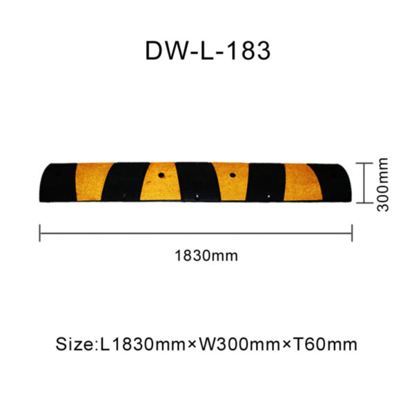 Highly Effective And Durable  Rubber Roadway Speed Humps - Image 3