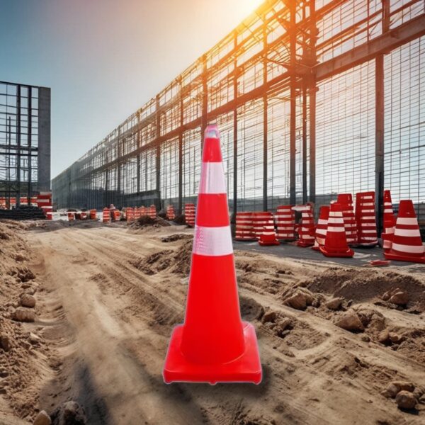 PVC 900mm Road Cone Reflective 36 Inch Potable Traffic Cone - Image 2