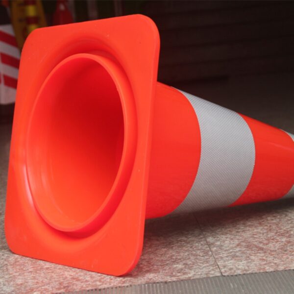 Top Sale Red 750mm Cone Reflective PVC Traffic Cone Supplier - Image 2
