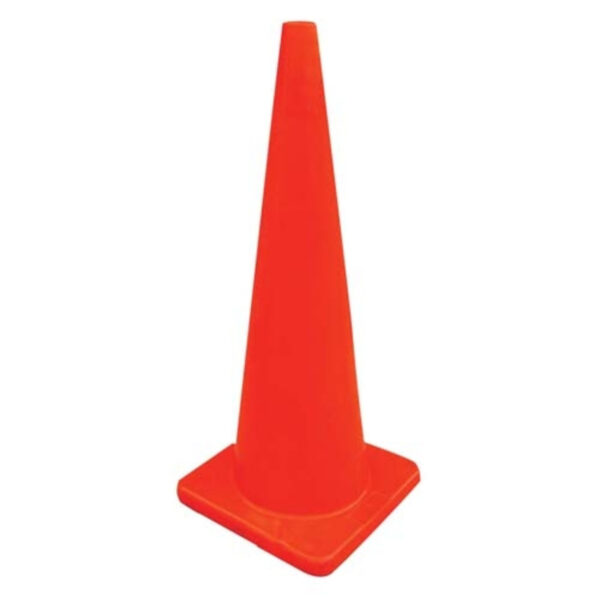 90cm Reliable Orange Cone Road Safety Traffic Cone - Image 3