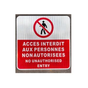 No Entry Warning Sign