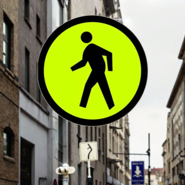 Professional High Quality Round Aluminum Plate Pass Sign - Image 2