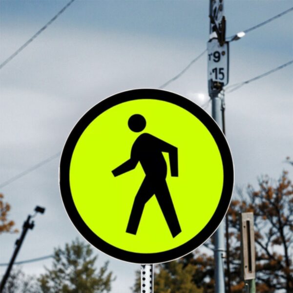 Professional High Quality Round Aluminum Plate Pass Sign - Image 3