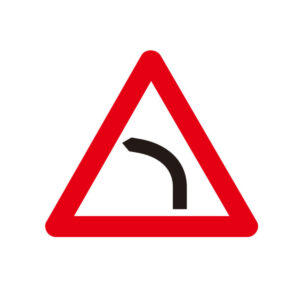 Reflective Left Turn Sign