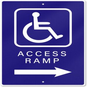 Handicap Access Ramp Sign