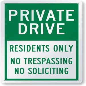 Private Drive Sign