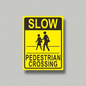 Slow walking Road Sign