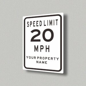 20 MPH Speed Sign