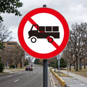 Trucks Restriction Sign