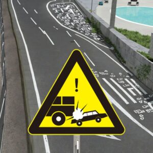 Customized High Quality Aluminium Vehicle Distance Sign