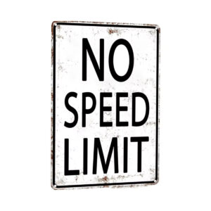 No Speed Limit Sign