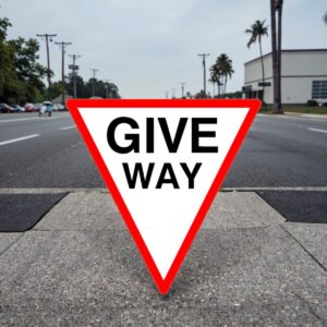 Give Way Triangular Sign
