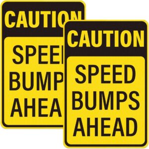 Customized High Quality Caution Speed Bump Ahead Sign