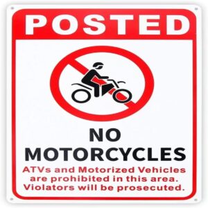 No Motorcycles Sign